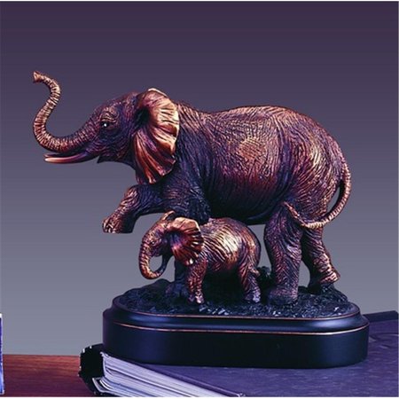 MARIAN IMPORTS Marian Imports F13012 Elephant Bronze Plated Resin Sculpture - 6 x 3 x 5 in. 13012